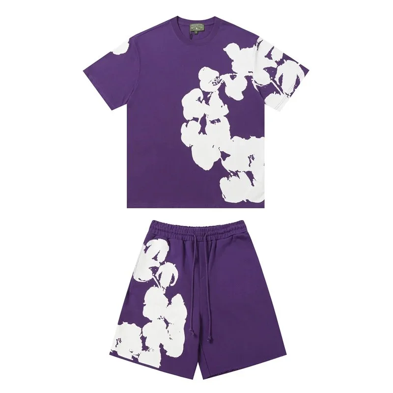 Other Purple White Floral Print Co-ord Set Purple - 1