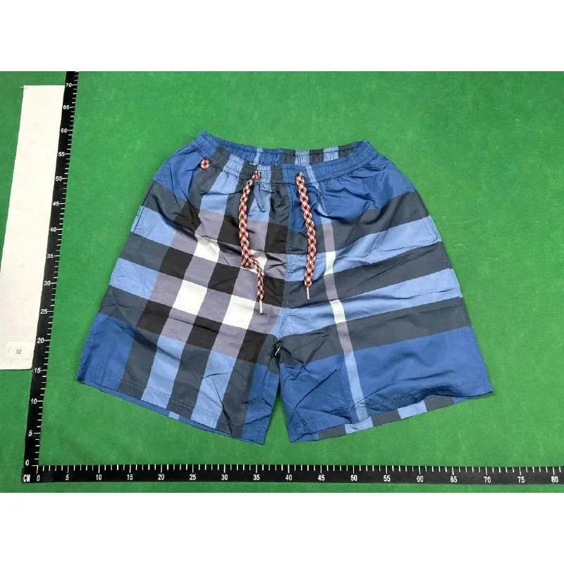 Other Plaid Swim Shorts Blue & Black Casual Blue - 1