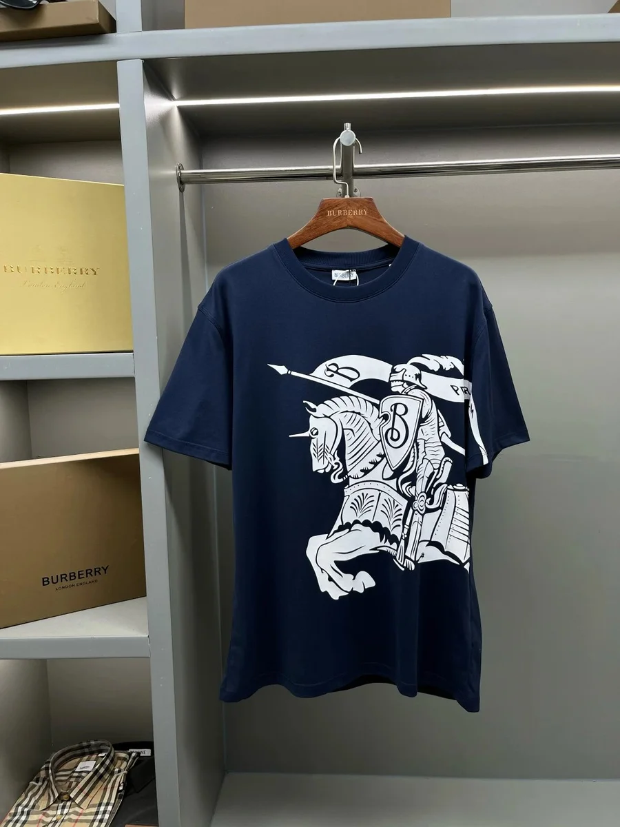 Burberry Burberry Knight Rider Navy T-Shirt Navy - 1