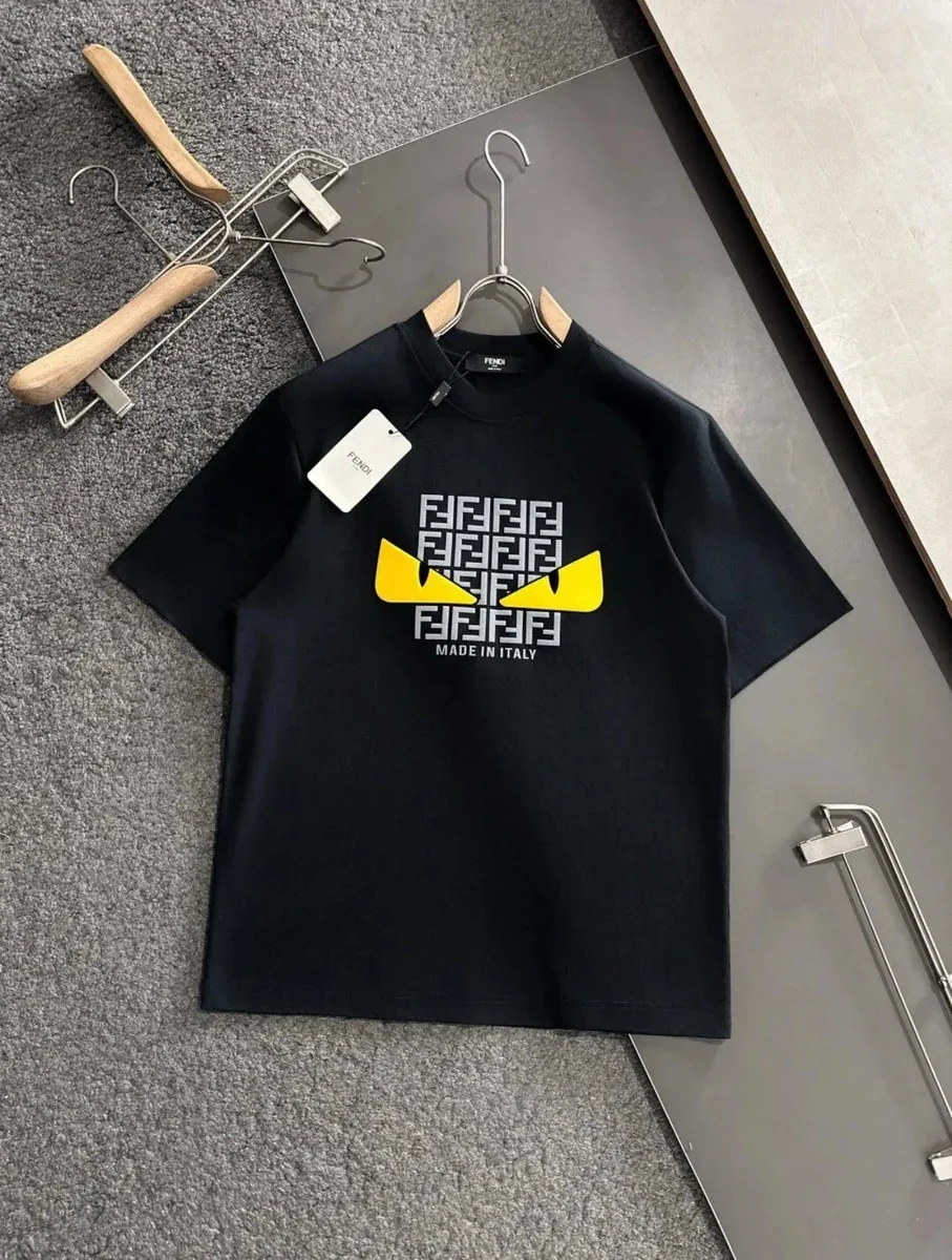 Fendi Fendi Monsters Black/Yellow Monster Eyes T-Shirt Black