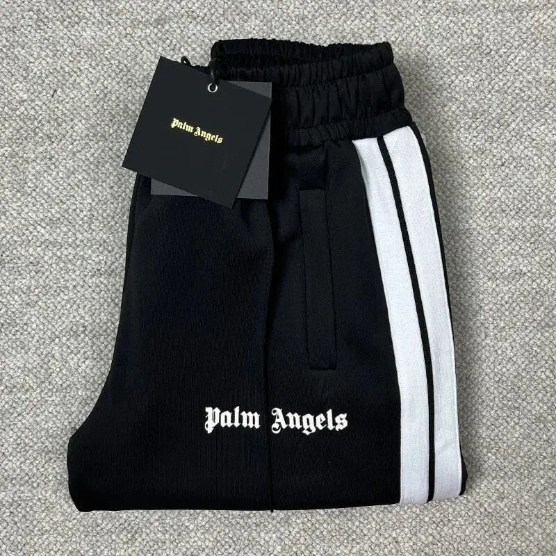 Palm Angels Palm Angels Track Black/White Sweatpants Black - 1