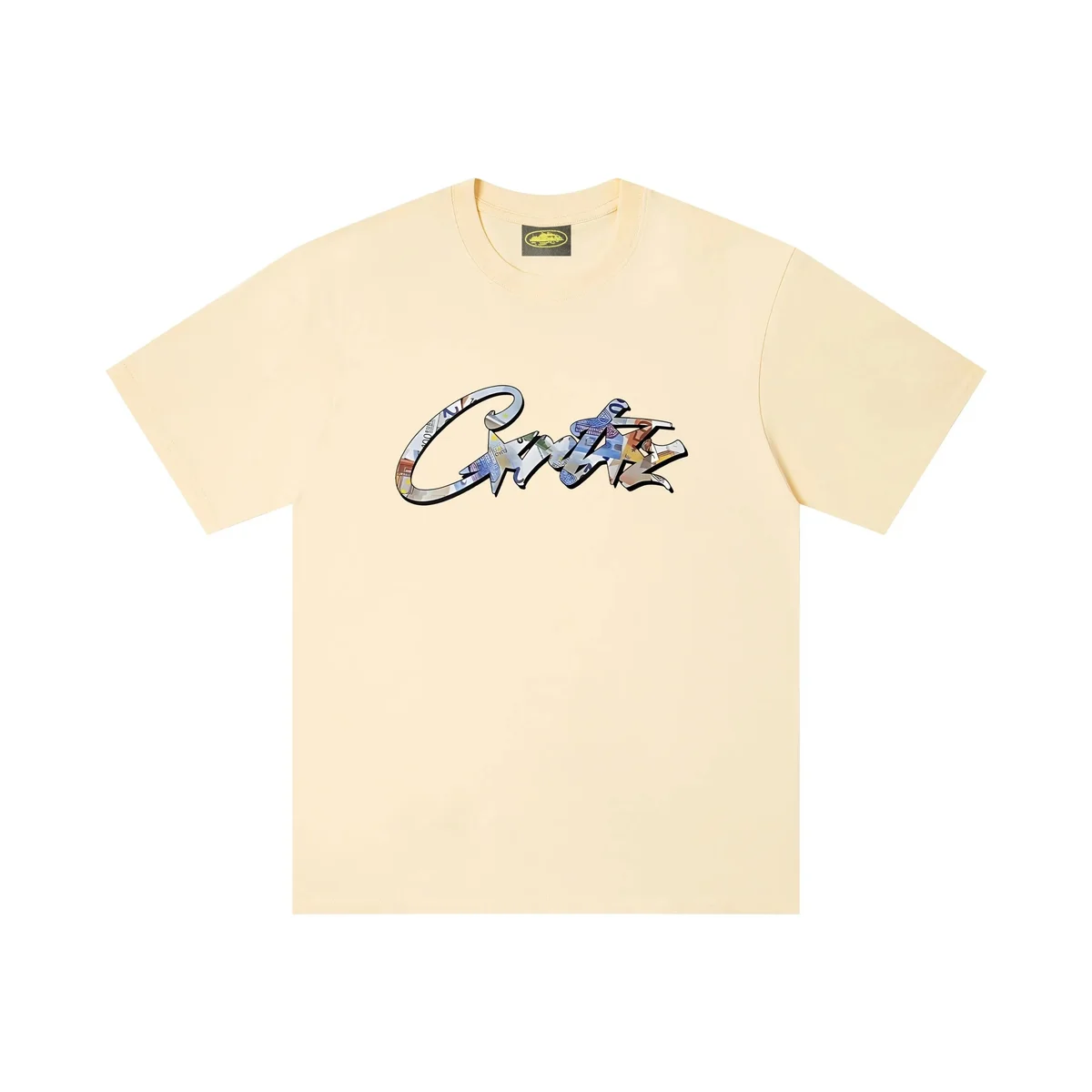 Other Unisex Yellow Graffiti Print T-Shirt Yellow - 1