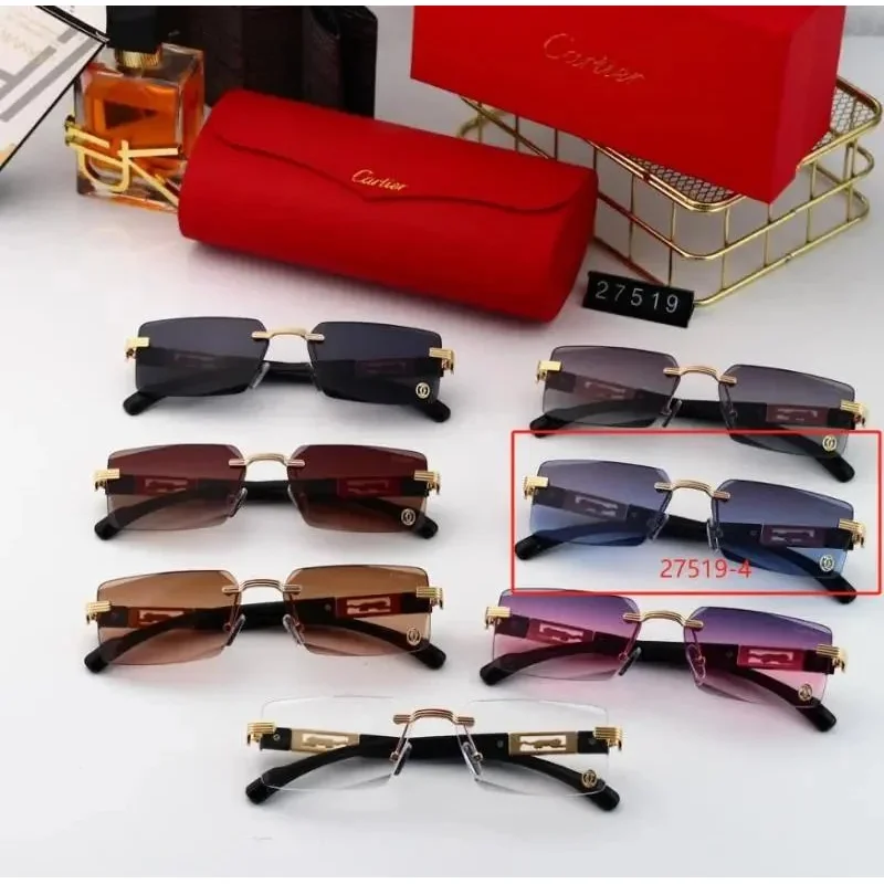 Cartier Cartier 27519-4 Blue/Purple Gradient Sunglasses Multicolor
