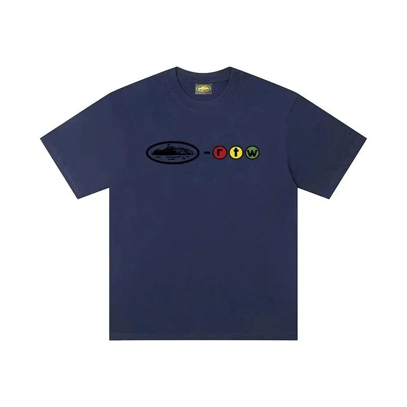 Other Navy RTW T-Shirt Solid Casual Navy - 1