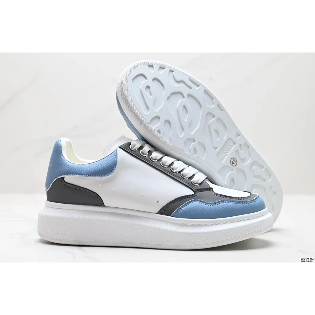 Alexander McQueen Alexander McQueen Oversized White/Blue/Grey Sneaker Multicolor