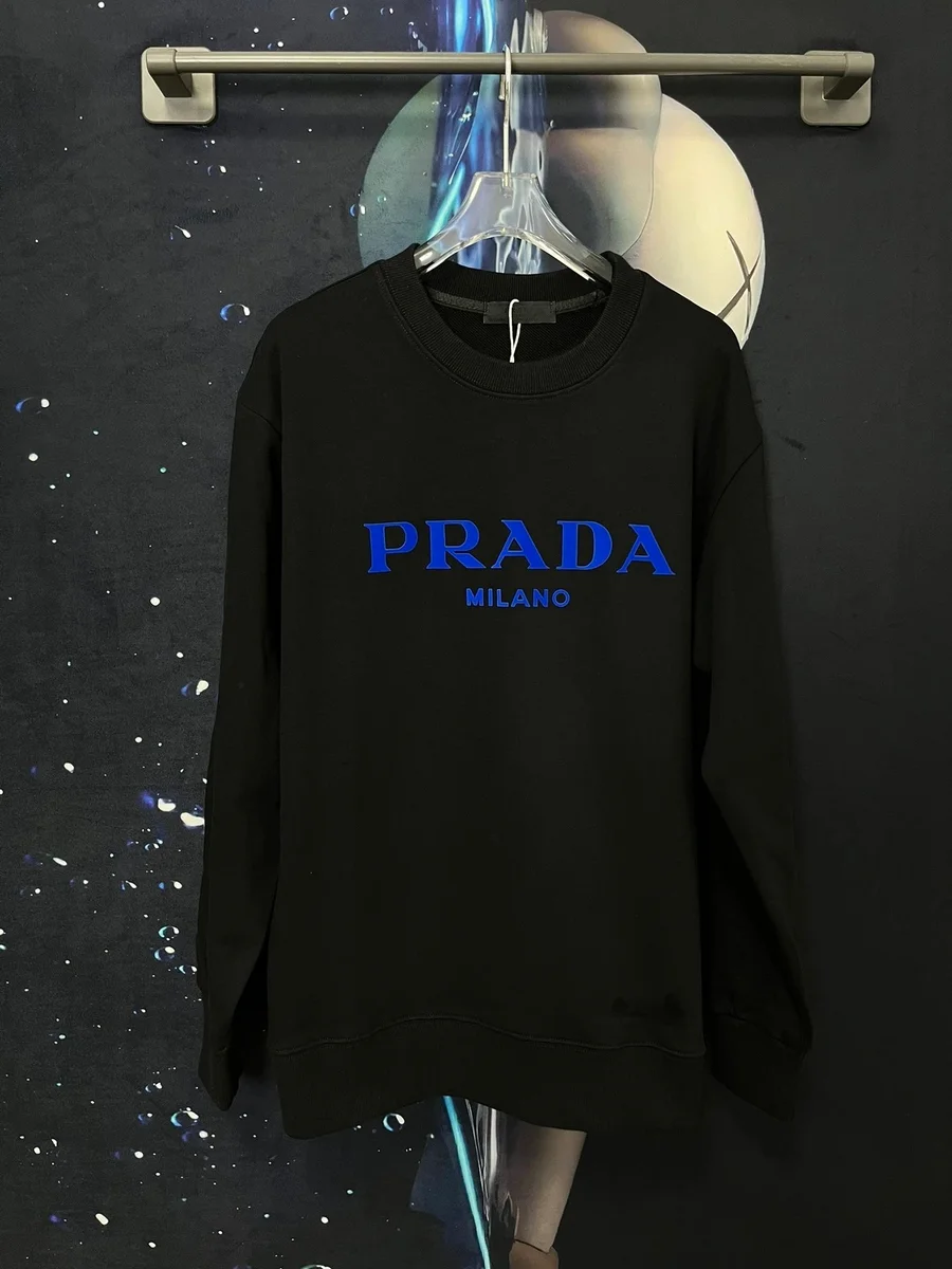 Prada Prada Black/Blue Logo Sweatshirt Black