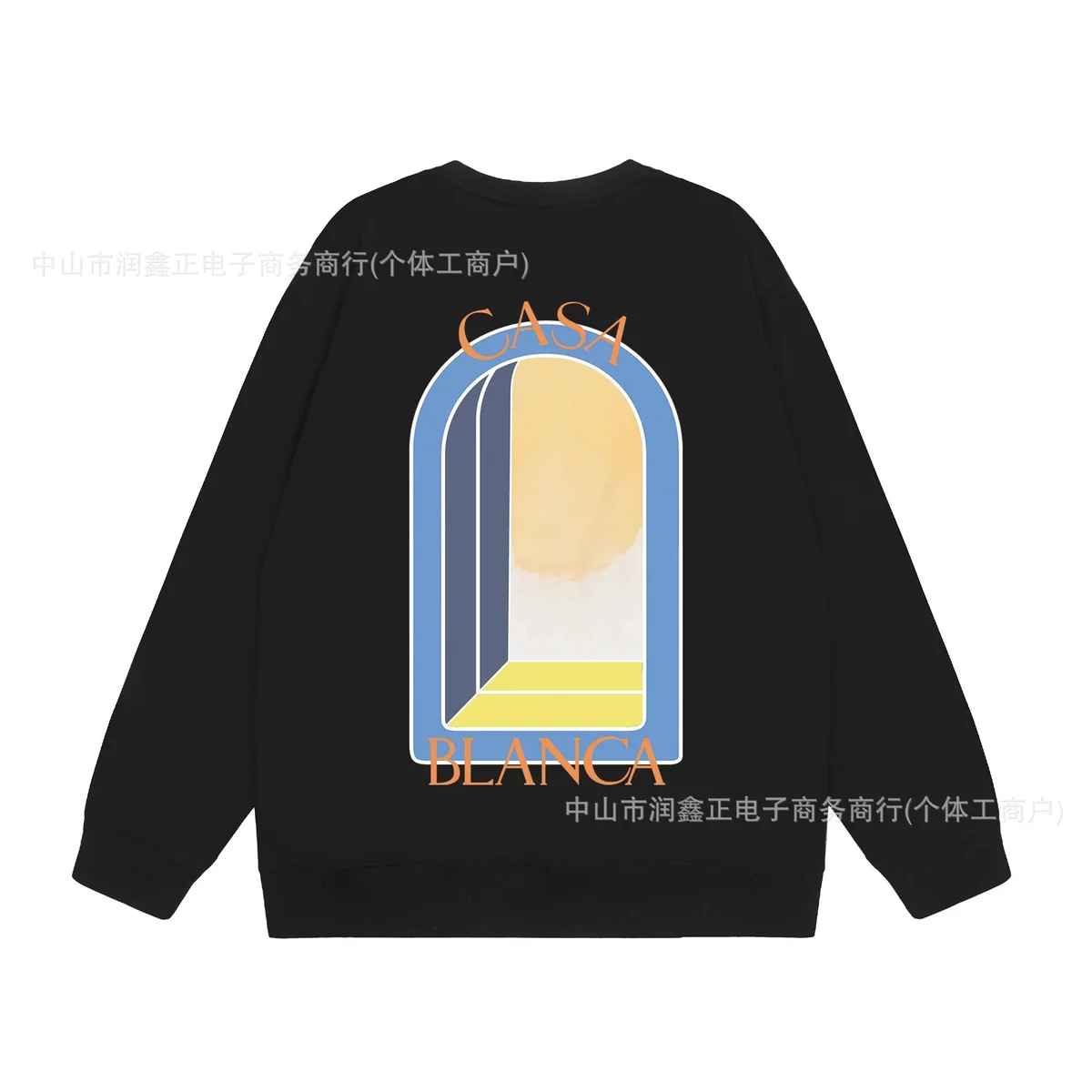 Other Black Graphic Arch Design Sweatshirt Black - 1