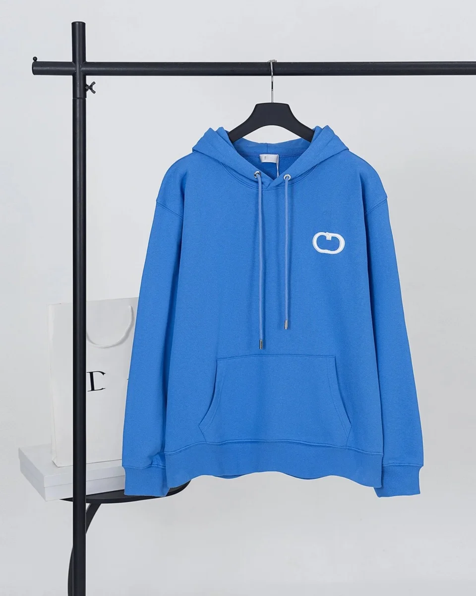 Celine Celine Classic Logo Blue Hoodie Blue