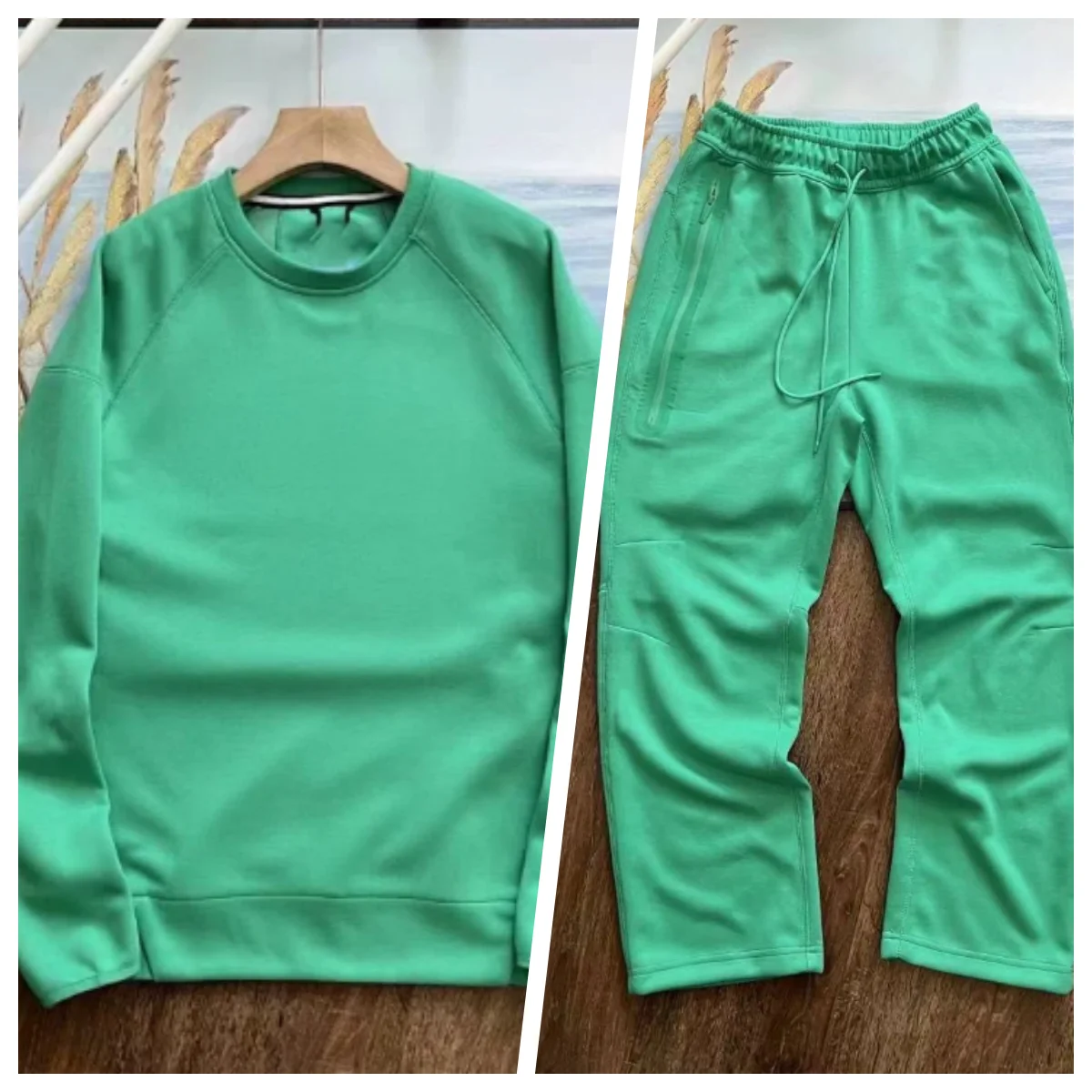Other Green Co-ord Set: Sweatshirt & Sweatpants Green - 1