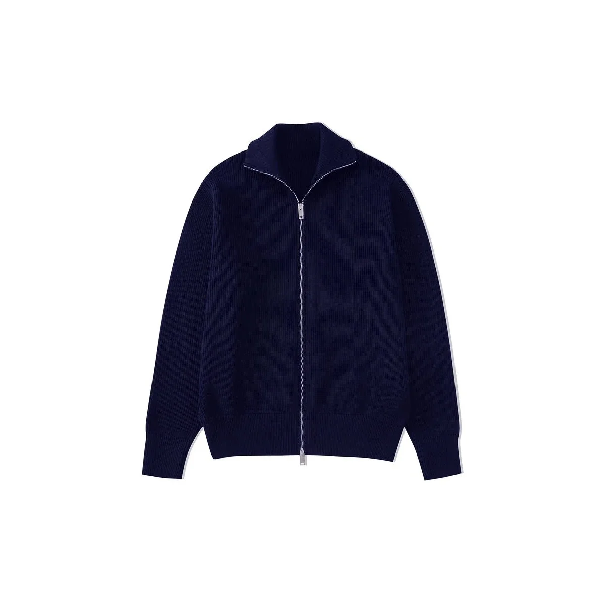 Other Navy Blue Modal Blend Zip-Up Sweater Navy - 1