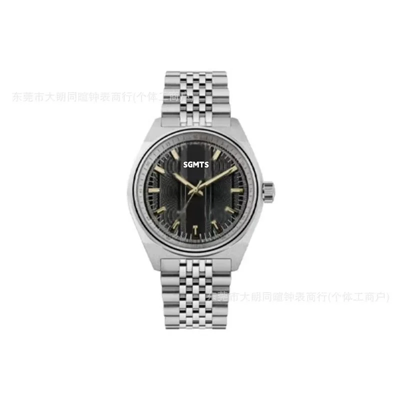 Other SGMTS Watch Stainless Steel Black Dial Men's Watch Silver - 1