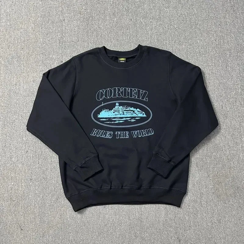 Corteiz Corteiz Black Sky Blue Sweatshirt Black - 1