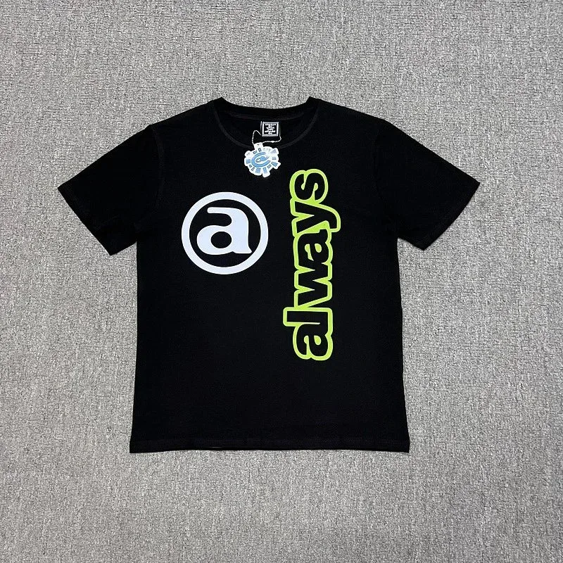 Other Black Always T-Shirt with Logo Print Black - 1