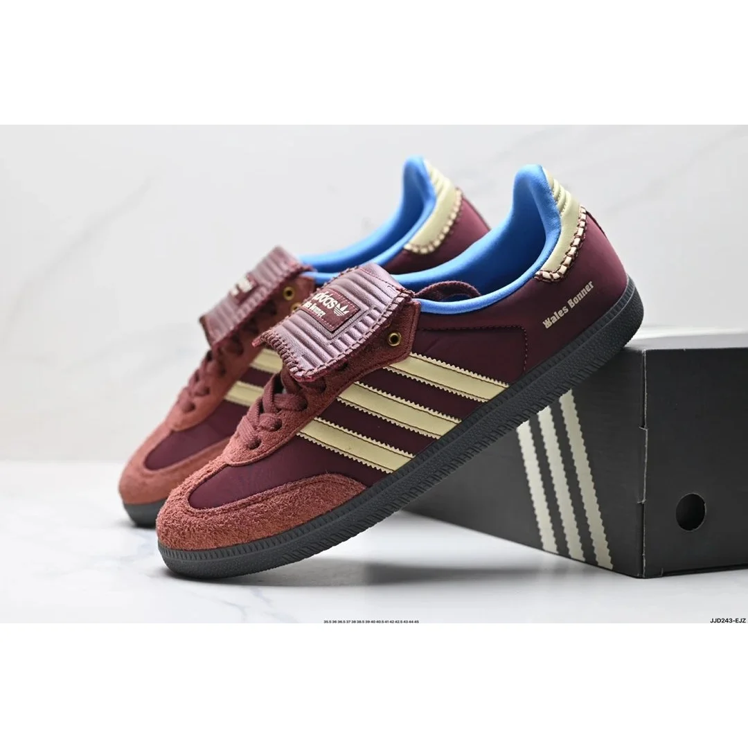 Adidas Adidas Samba Wales Bonner Burgundy/Gold Sneakers Brown