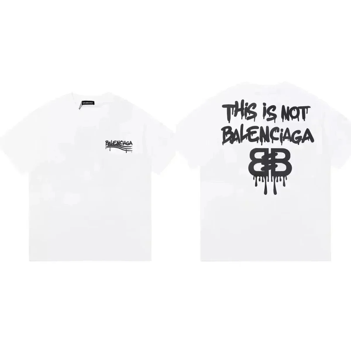 Balenciaga Balenciaga This Is Not Balenciaga White T-Shirt White - 1