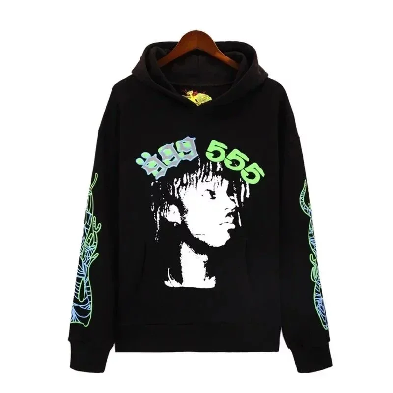Other Oversized Black Graphic Print Hoodie Black - 1
