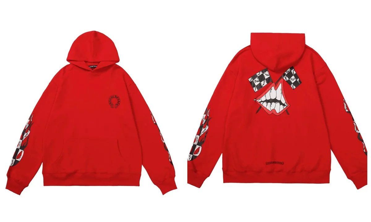 Chrome Hearts Chrome Hearts CH Cross Red Hoodie Red - 1
