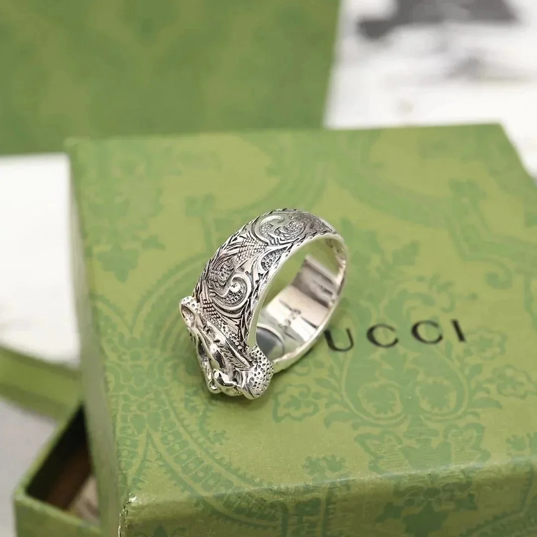 Gucci Gucci Dragon Ring Silver Jewelry Silver - 1