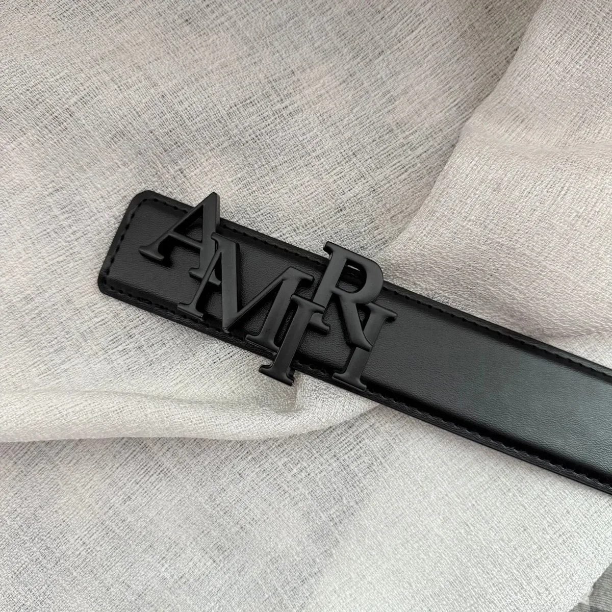 Amiri Amiri AMRI Logo Belt Black Belt Black - 1