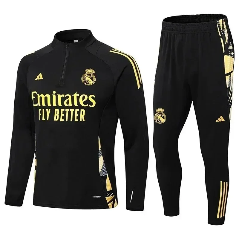Adidas Adidas Tiro Black/Gold Football Training Tracksuit Black
