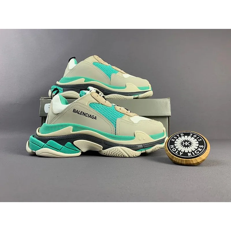 Balenciaga Balenciaga Triple S Beige/Turquoise Sneakers Beige - 1