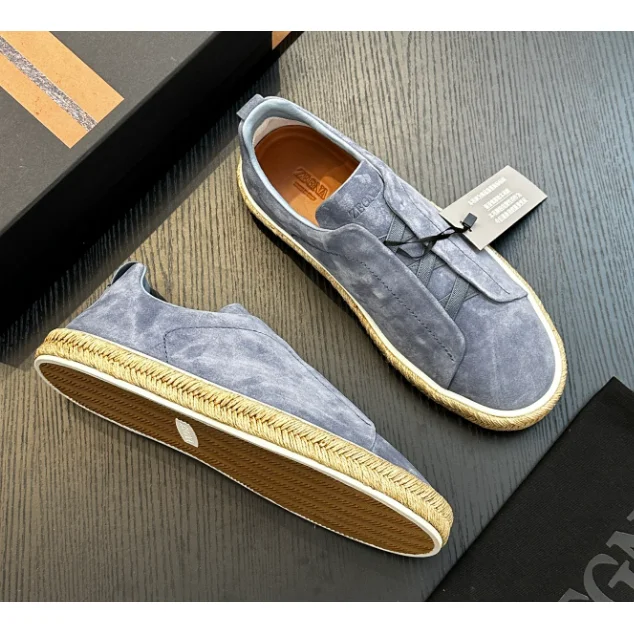 Other Suede Espadrille Sneakers Blue Casual Shoes Blue - 1