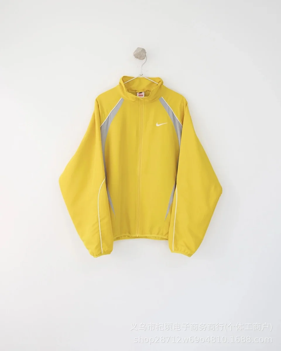 Nike Nike Yellow Zip-Up Track Jacket Yellow