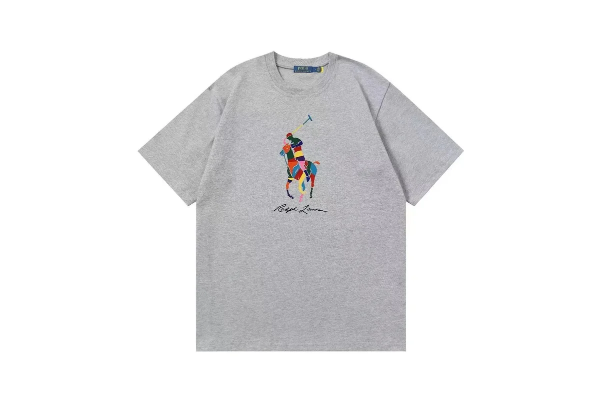 Polo Ralph Lauren Polo Ralph Lauren Classic Logo Heather Grey T-Shirt Grey - 1