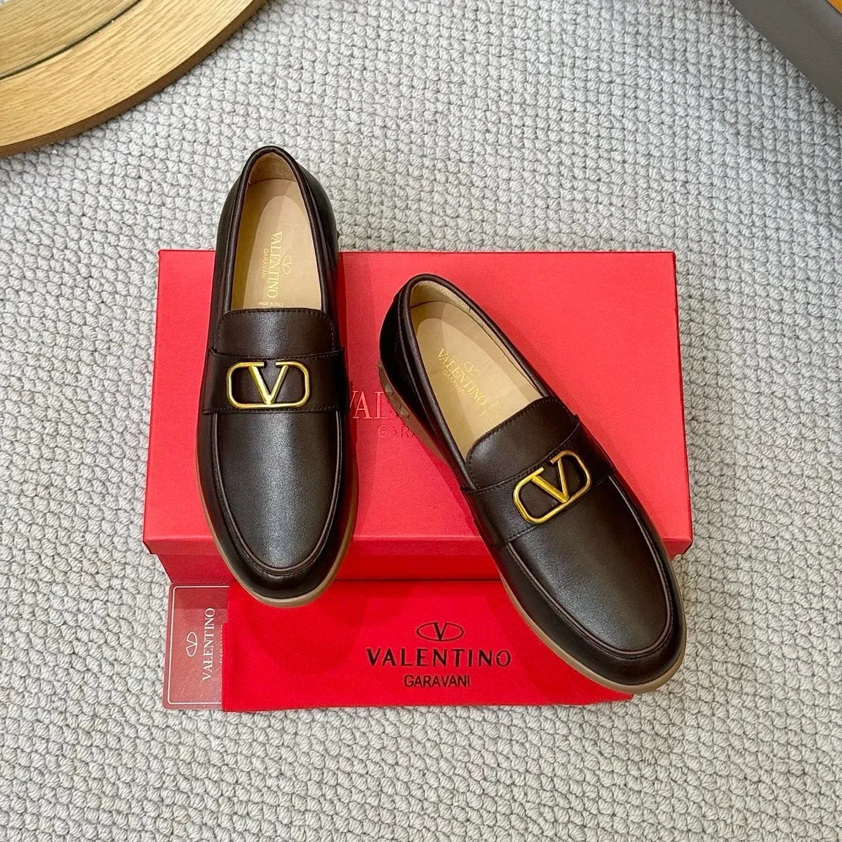 Valentino Garavani VLogo Loafers Dark Brown — Oopbuy Spreadsheet find