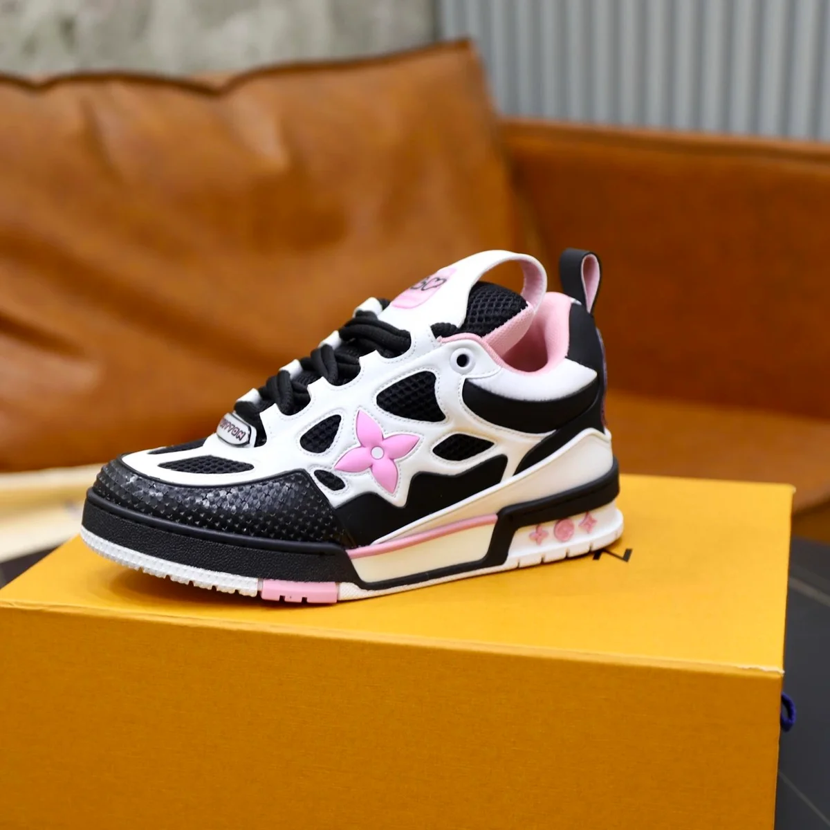 Dior Dior B33 Pink Floral Sneakers Pink