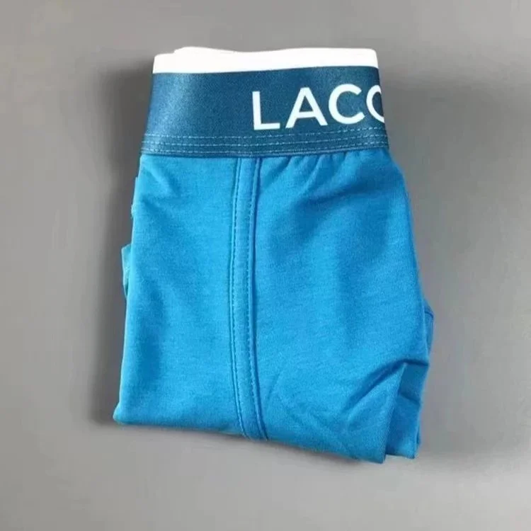 Lacoste Lacoste Blue Solid Boxer Briefs Blue - 1