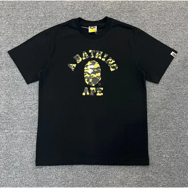 A Bathing Ape A Bathing Ape BAPE STA Black/Yellow Camo T-Shirt Black - 1