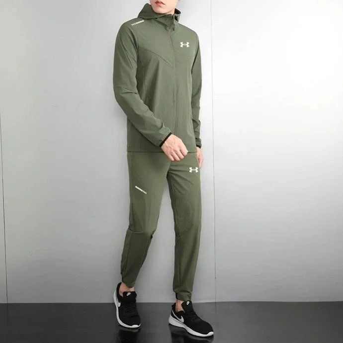 Under Armour Under Armour Olive Green Tracksuit Set Green - 1