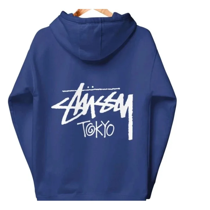 Stussy Stussy Tokyo Blue Hoodie Navy - 1