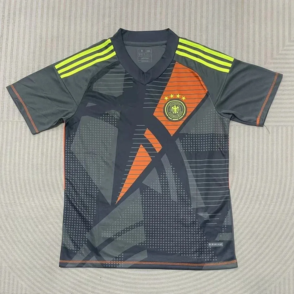 Adidas Adidas Classic Football Germany Away Jersey Grey/Orange Grey - 1