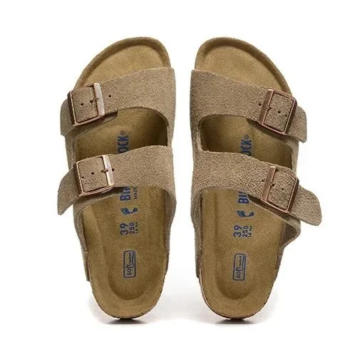 Birkenstock Birkenstock Arizona Suede Sandals Tan Beige - 1