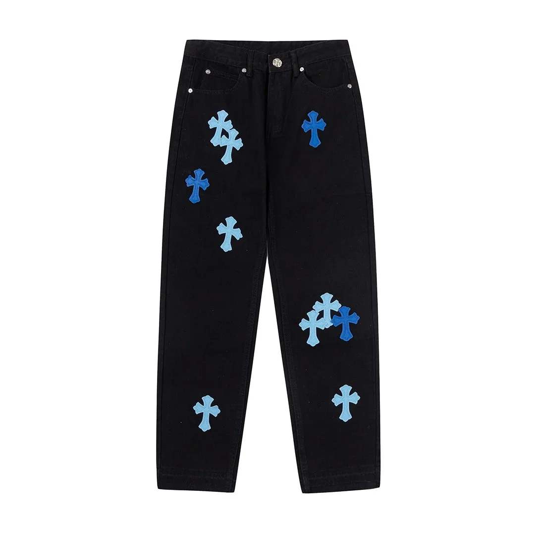 Chrome Hearts Chrome Hearts CH Cross Black Denim Jeans Black - 1