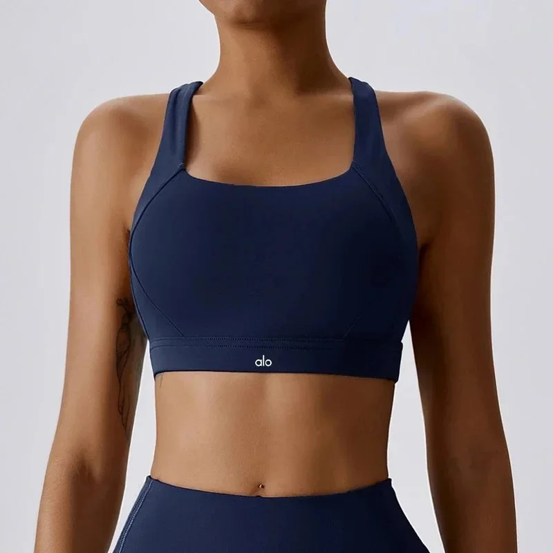 Alo Yoga Alo Sports Bra徽章蓝 Top Blue - 1