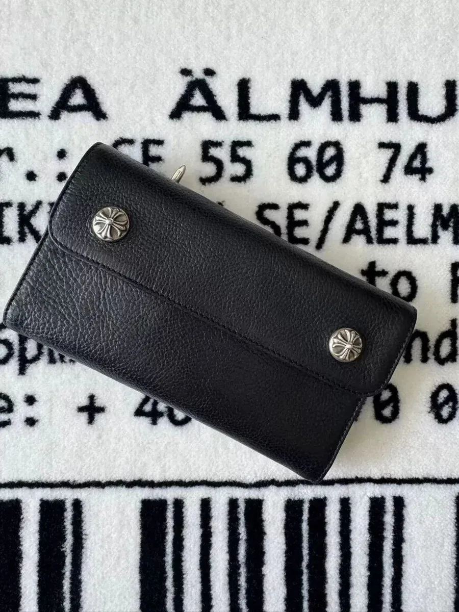 Chrome Hearts Chrome Hearts Floral Cross Black Wallet Black