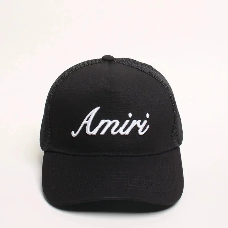 Amiri Amiri Black 'Amiri' Embroidered Trucker Cap Black - 1