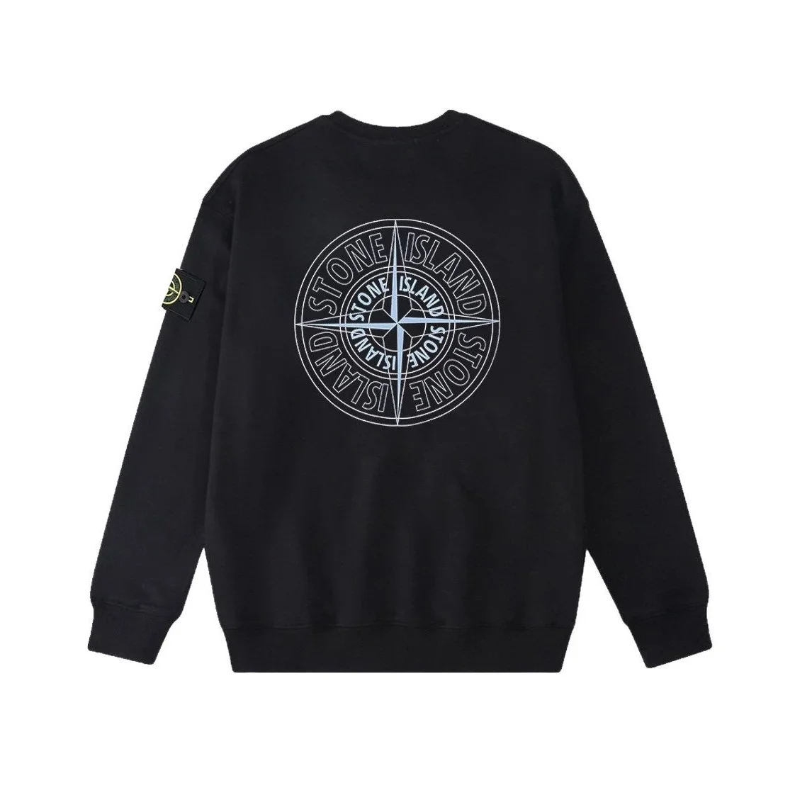 Stone Island Stone Island 68-15 Compass Logo Black Sweatshirt Black