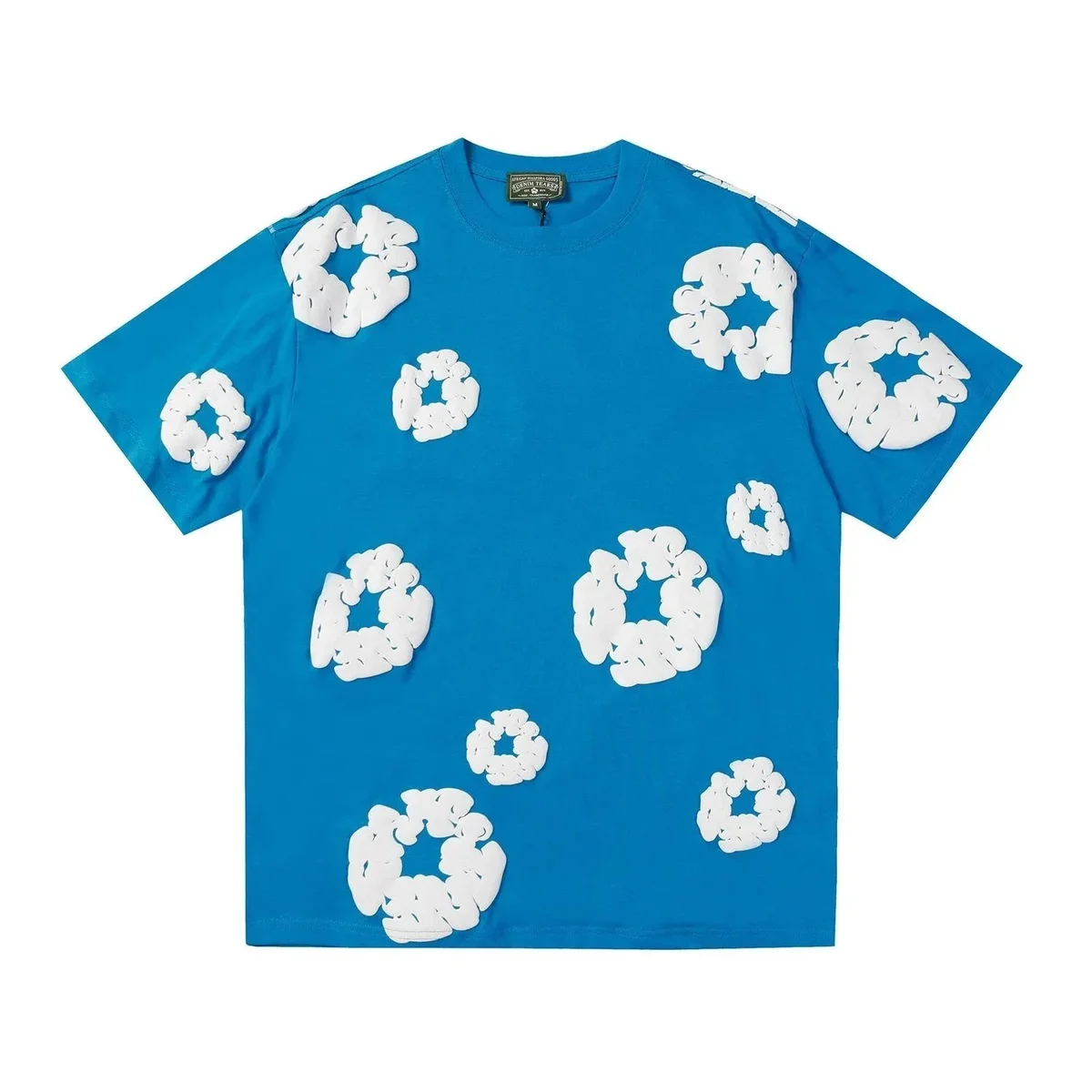 Kith Kith Blue/White Cloud Appliqué T-Shirt Blue