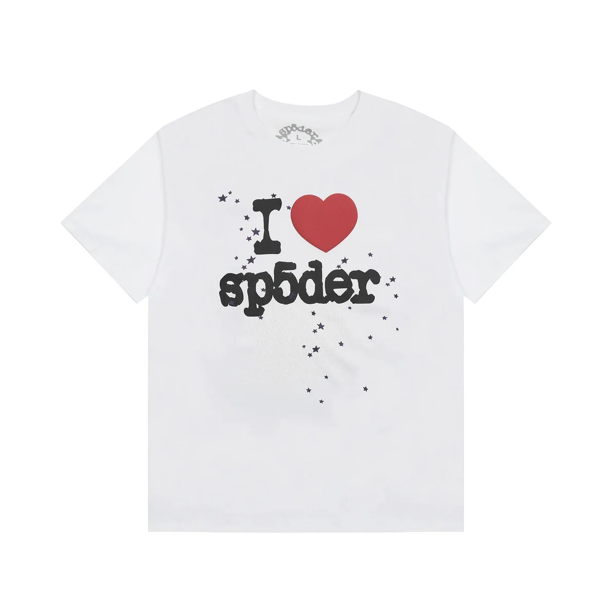 SP5DER SP5DER Spider I Love Spider White T-Shirt White - 1