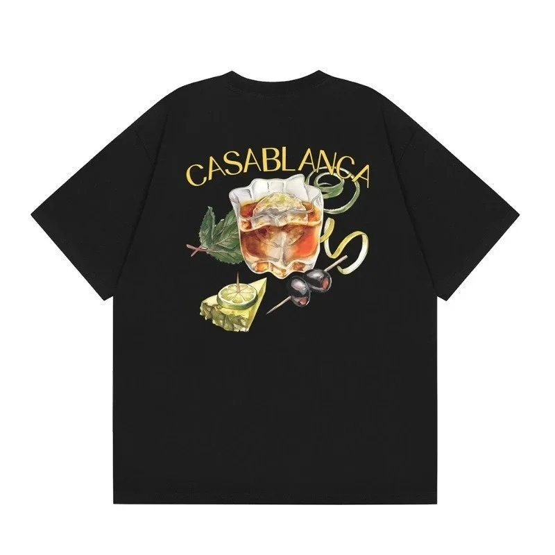 Casablanca Casablanca Black 'Cocktail' T-Shirt Black