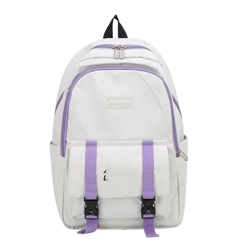 Other Fashion Backpack White with Lilac Accents White - 1