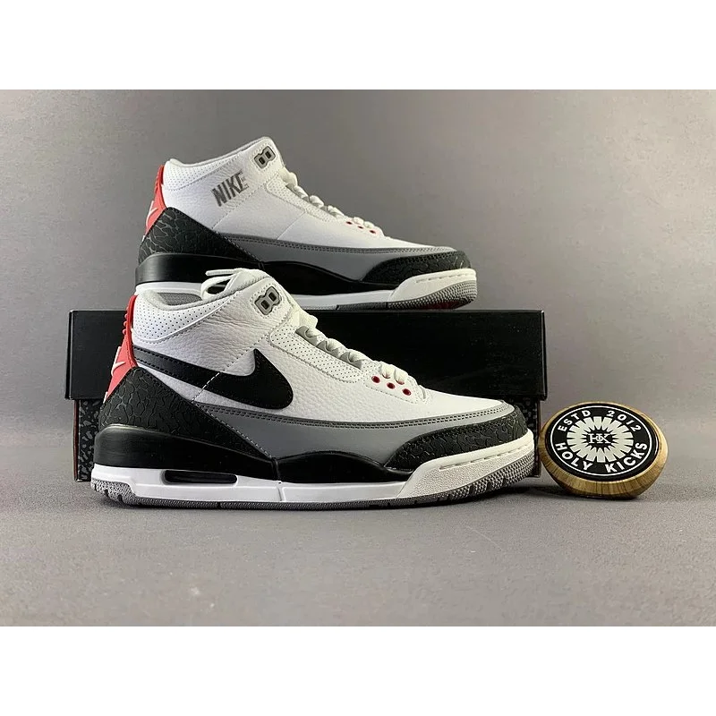 Nike Nike Air Jordan 3 White/Black/Red Sneakers White - 1