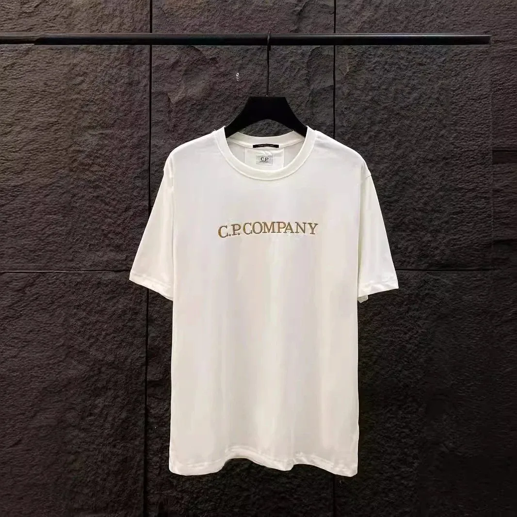 CP Company C.P. Company White Embroidered T-Shirt White - 1