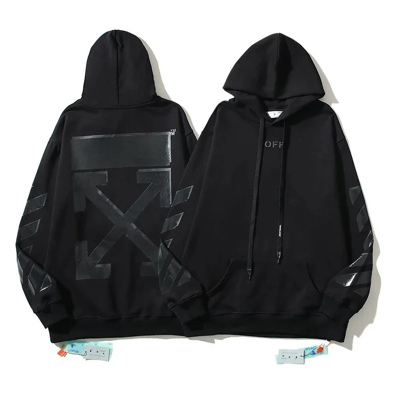 Off-White Off-White Arrow Black Hoodie Black - 1