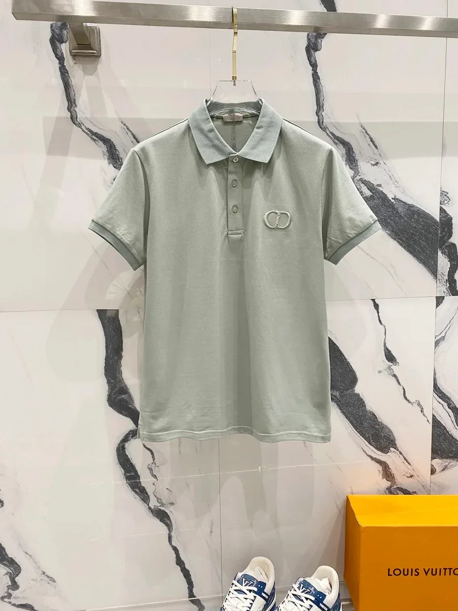Dior Dior CD Logo Polo Shirt Mint Green Green