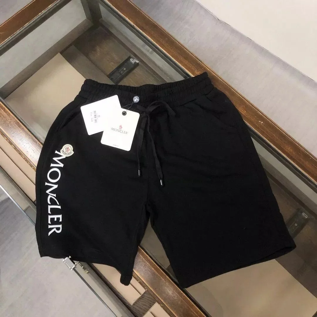 Moncler Moncler Black Logo Shorts Black